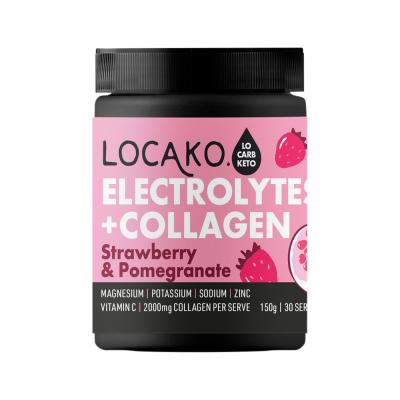 Locako Electrolytes + Collagen Strawberry & Pomegranate 150g